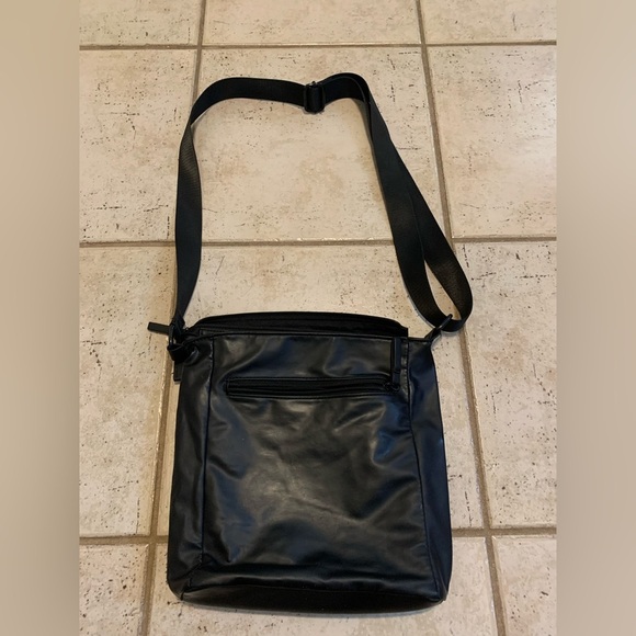 Bench Black Faux Leather Crossbody Messenger Bag - Picture 5 of 11